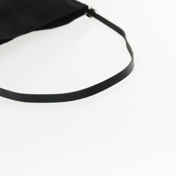 FENDI Zucca Canvas Shoulder Bag Nylon Black Silver - Picture 7 of 13